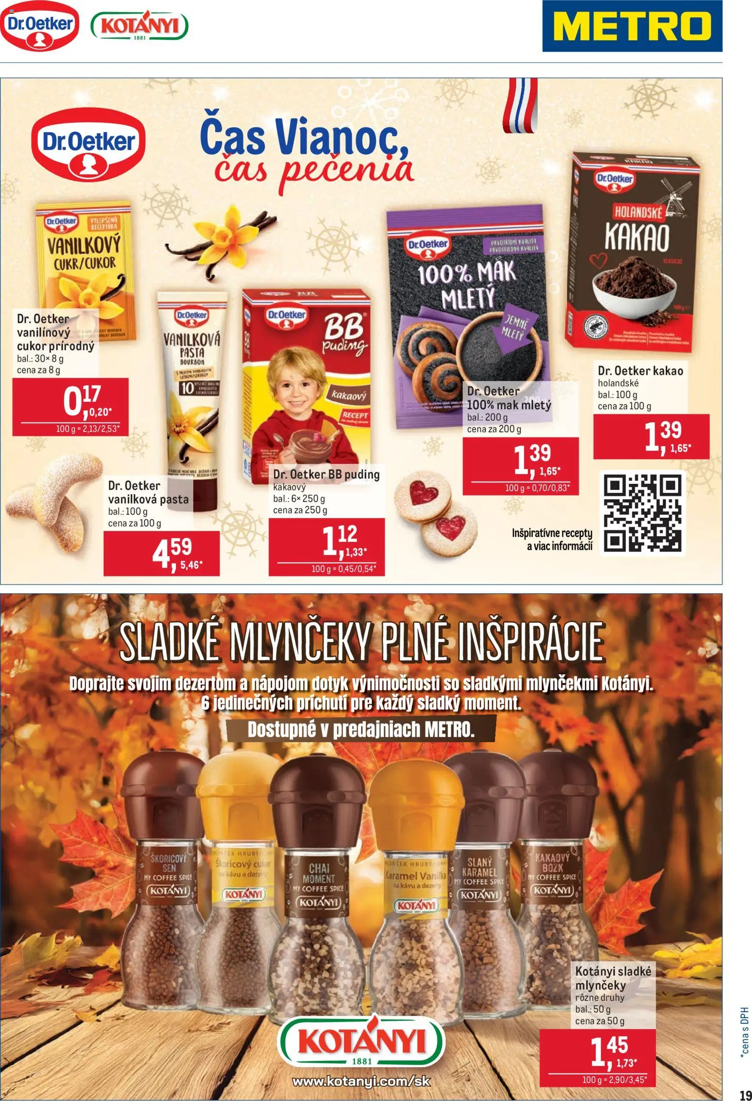 Nové Metro akcie – leták je platný od 05.11.2025 | Strana: 19 | Produkty: Puding, Bourbon, Cukor, Mak