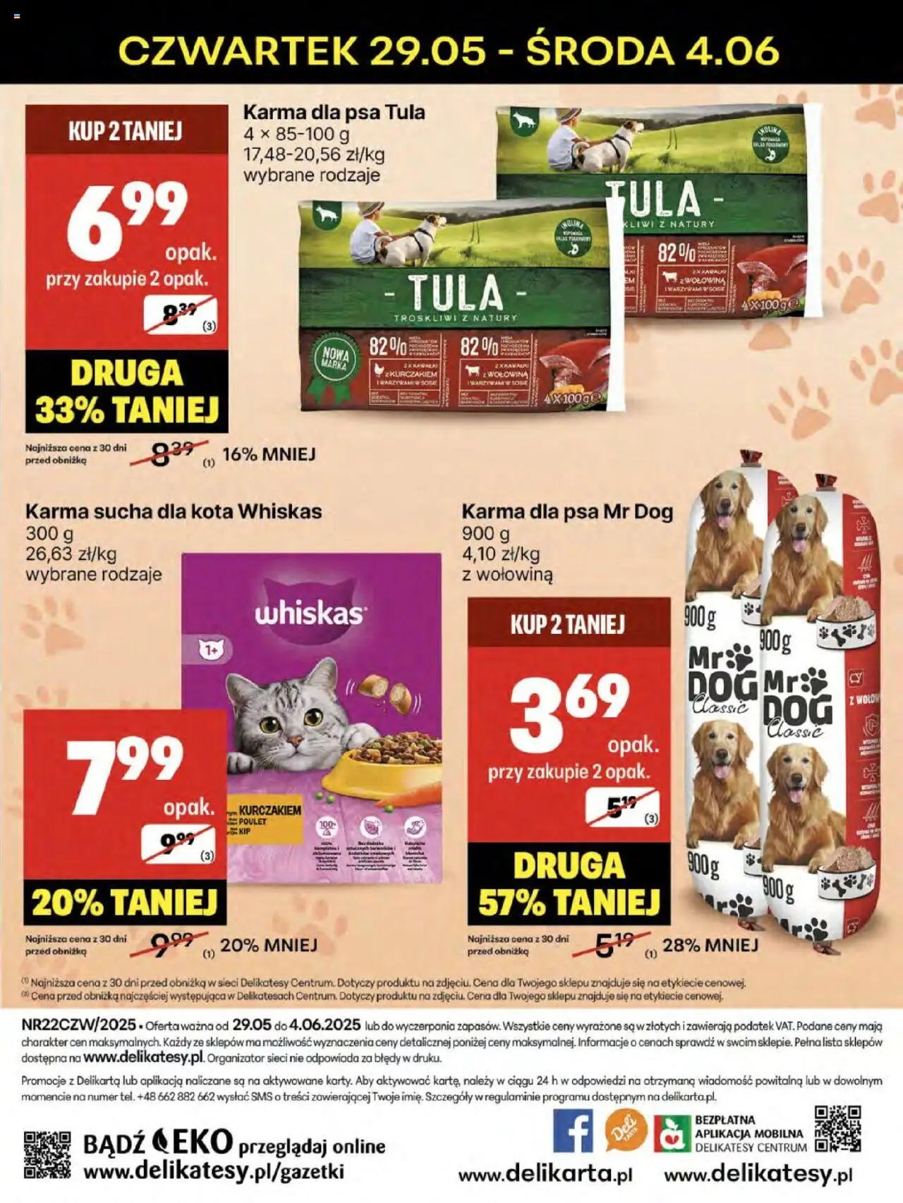 Delikatesy Centrum Gazetka od 29.05.2025 | Strona: 44 | Produkty: Delikatesy, Karma dla psa, Wołowina