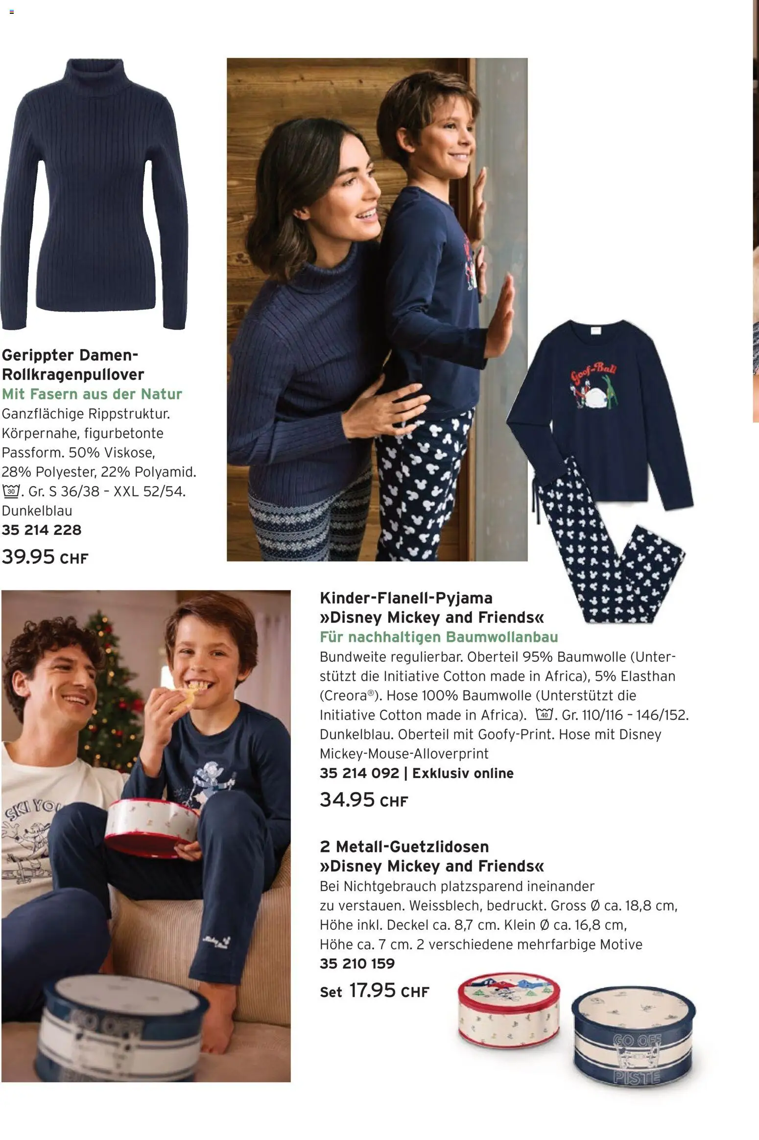 Tchibo Aktionen Disney – gültig ab 16.12.2025 | Seite: 18 | Produkte: Ski, Hose, Rollkragenpullover