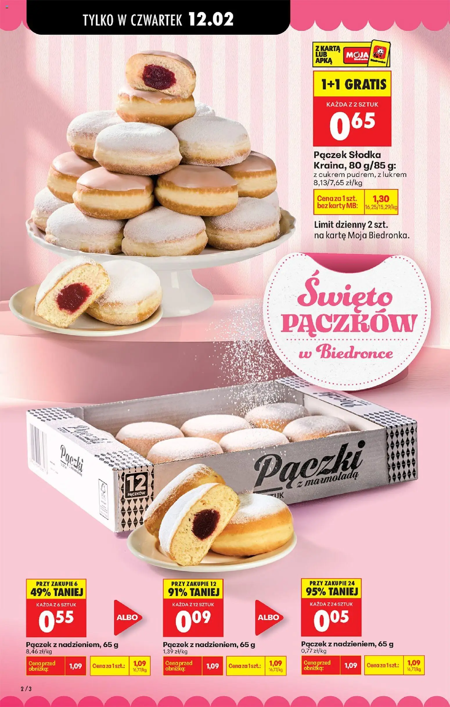 Biedronka gazetka - Oferta w tym tygodniu od 12.02.2026 | Strona: 6 | Produkty: Karta, Pączki, Donut