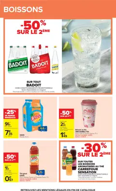 Carrefour - Prévisualisation de Carrefour catalogue valide à partir de 07.04.2026 | Page: 49 | Produits: Framboise, Mangue, Thé glacé, Thé