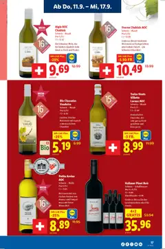Lidl Aktionen – gültig ab 11.09.2025 | Seite: 17 | Produkte: Weißwein, Wein, Fisch, Ananas