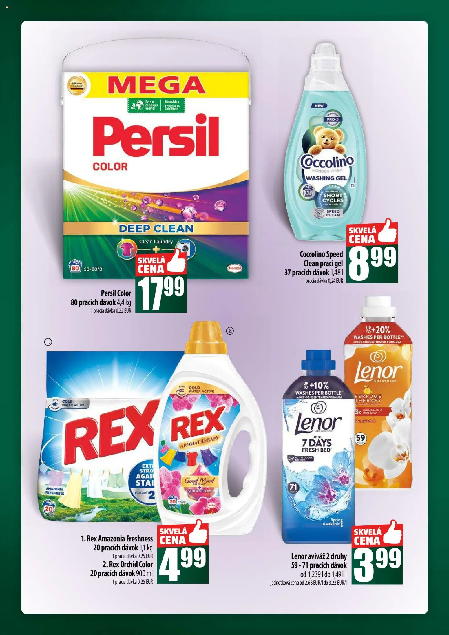 Nové COOP Jednota akcie – leták je platný od 27.11.2025 | Strana: 60 | Produkty: Persil, Aviváž, Coccolino, Lenor