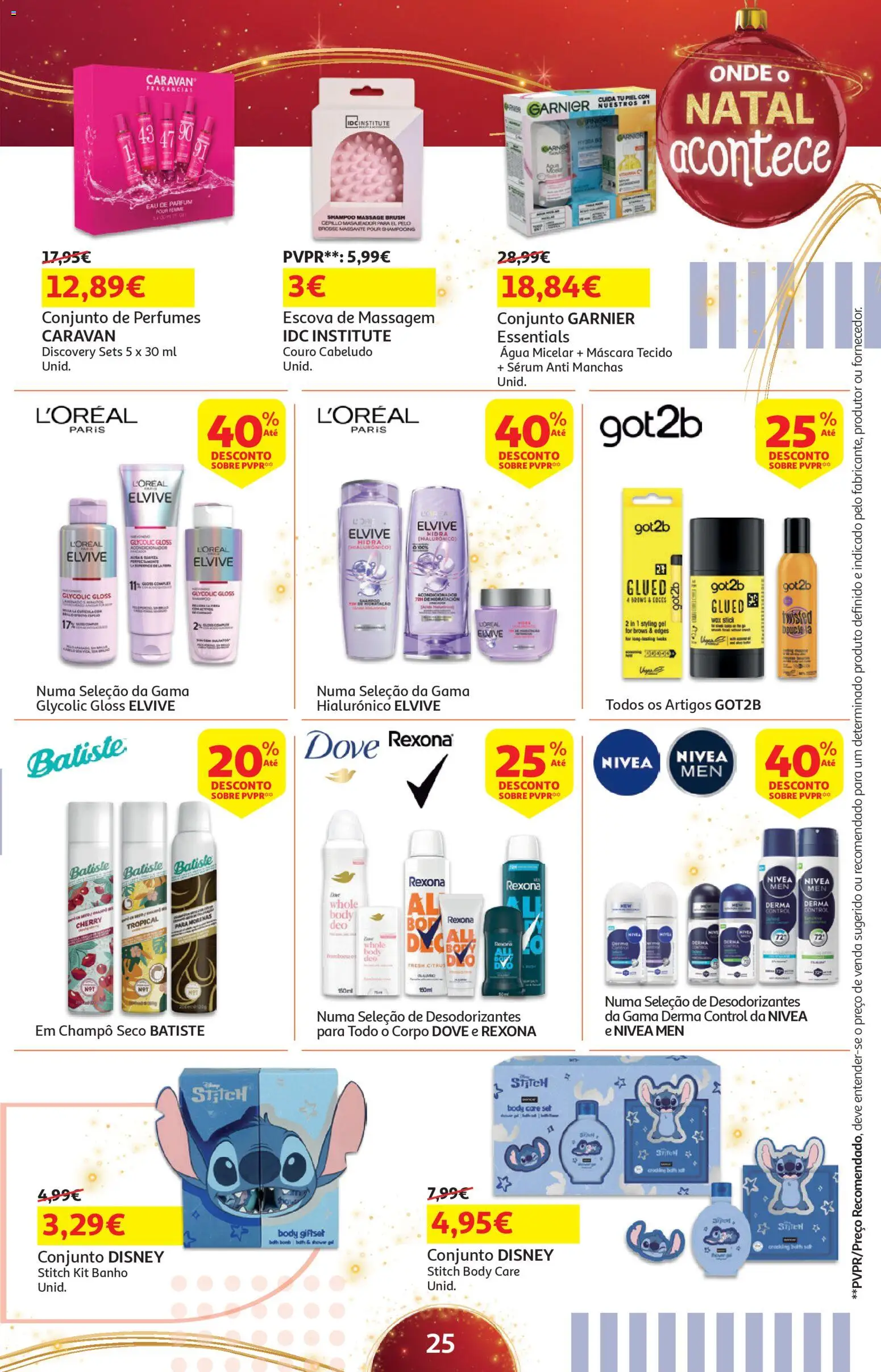 Auchan - Presentes │ válido de 18.11.2025 | Página: 25 | Produtos: Perfumes, Água micelar, Sérum, Banho