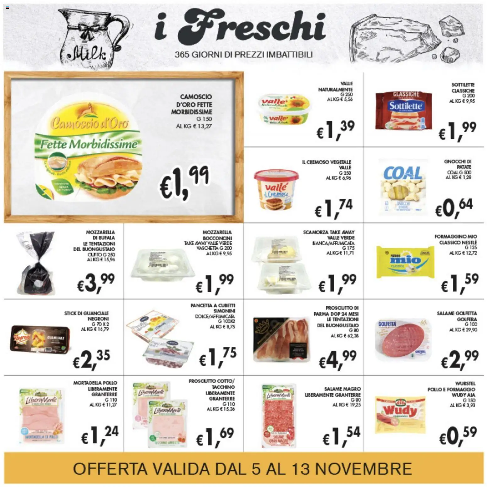 Volantino Coal del 05.11.2025 | Pagina: 10 | Prodotti: Tacchino, Prosciutto, Mortadella, Guanciale