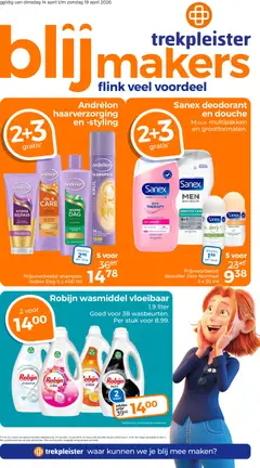 Trekpleister folder - Voorbeeld van een folder van Trekpleister, geldig van 14.04.2026