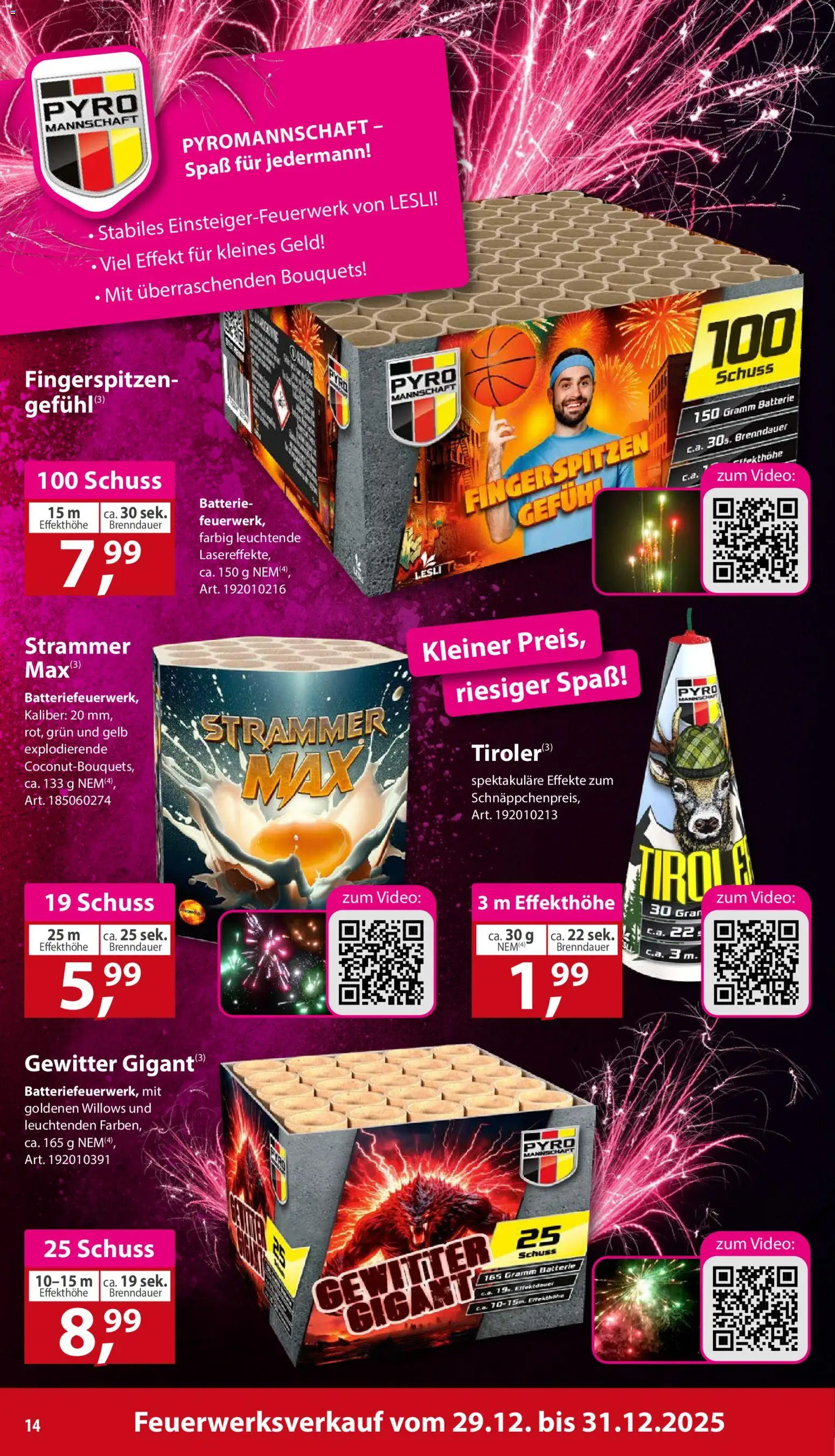 Sonderpreis Baumarkt Prospekt 	 – gültig ab 27.12.2025 | Seite: 14 | Produkte: Batterie, Video