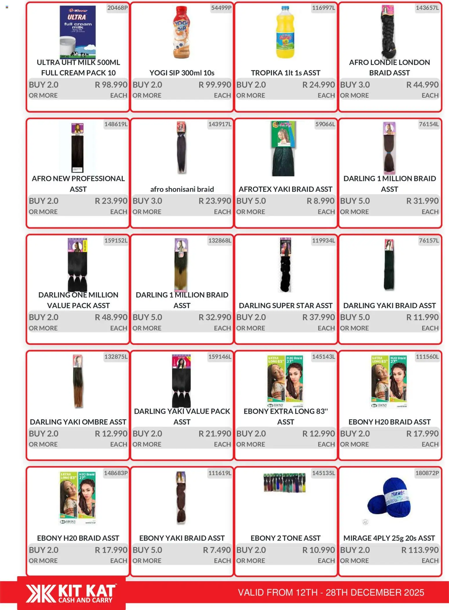 New KIT KAT Cash & Carry catalogue – valid from 12.12.2025 | Page: 13 | Products: Milk, Cream