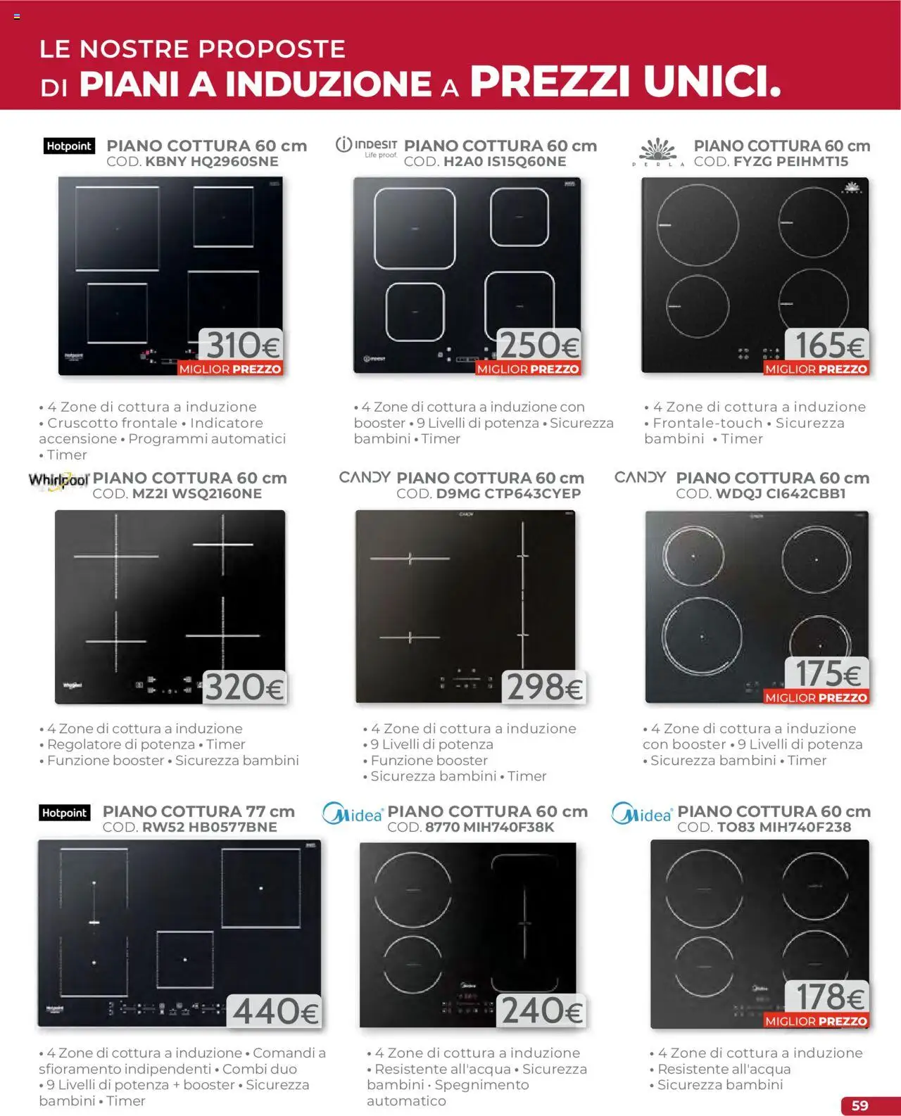 Volantino Mondo Convenienza del 01.09.2025 | Pagina: 61 | Prodotti: Piano cottura