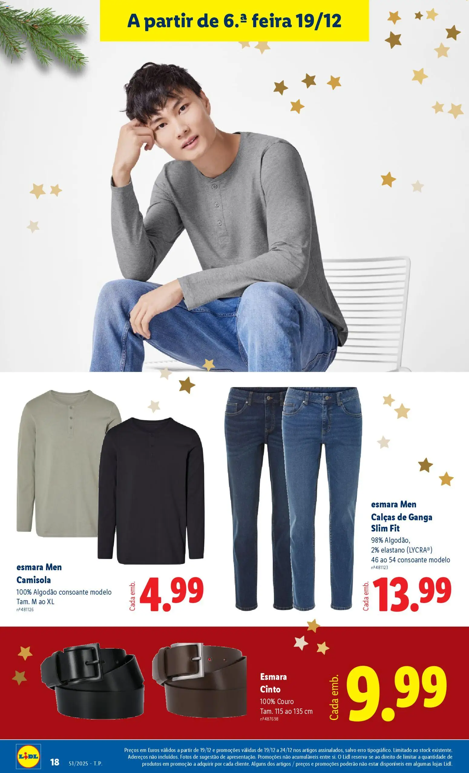Lidl Novidades │ válido de 15.12.2025 | Página: 18 | Produtos: Cinto, Jeans, Calças, Camisola