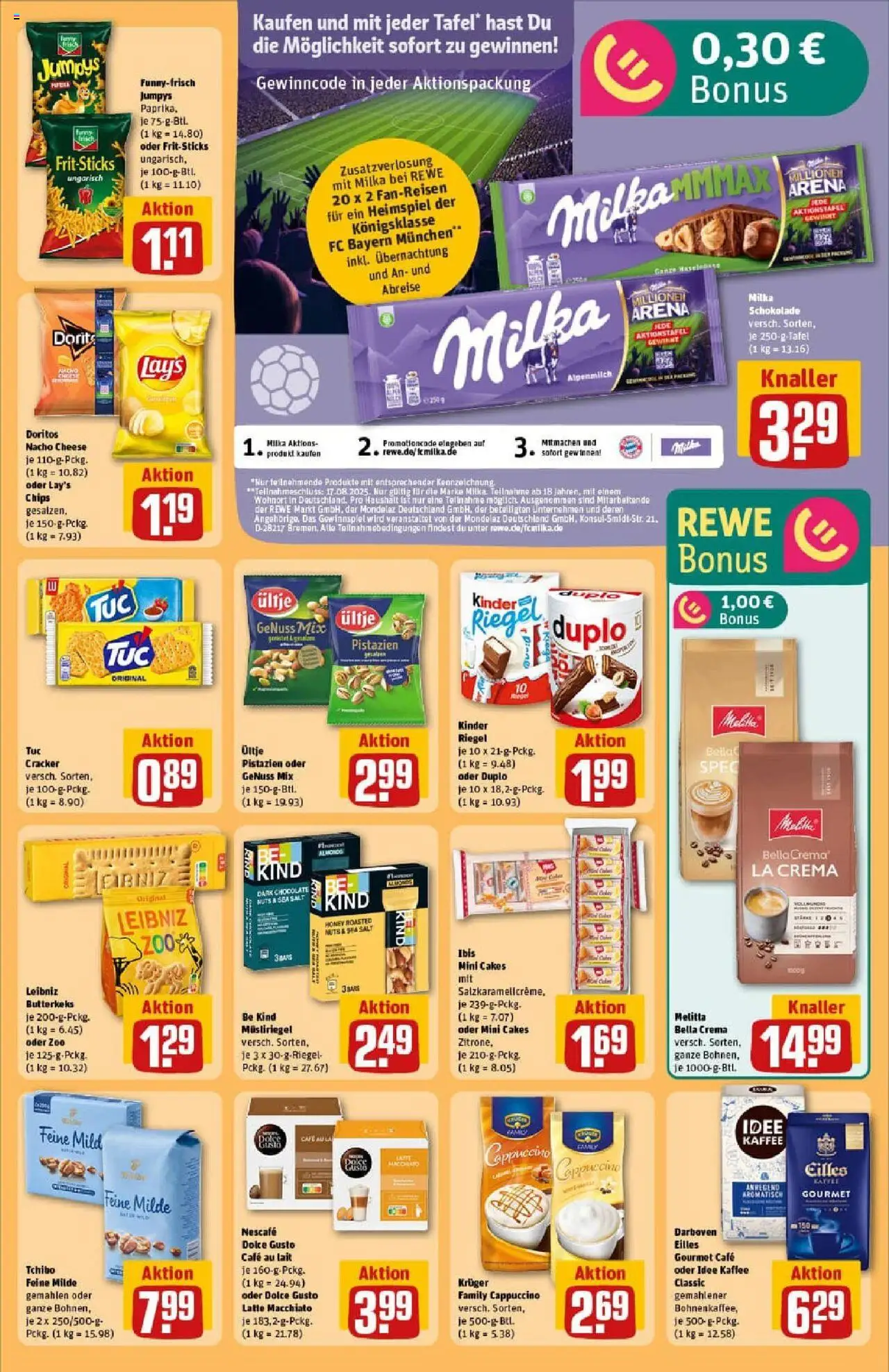 Rewe prospekt Erkelenz	 - gültig ab dem 11.08.2025 | Seite: 23 | Produkte: Melitta, Idee kaffee, Pistazien, Dolce gusto