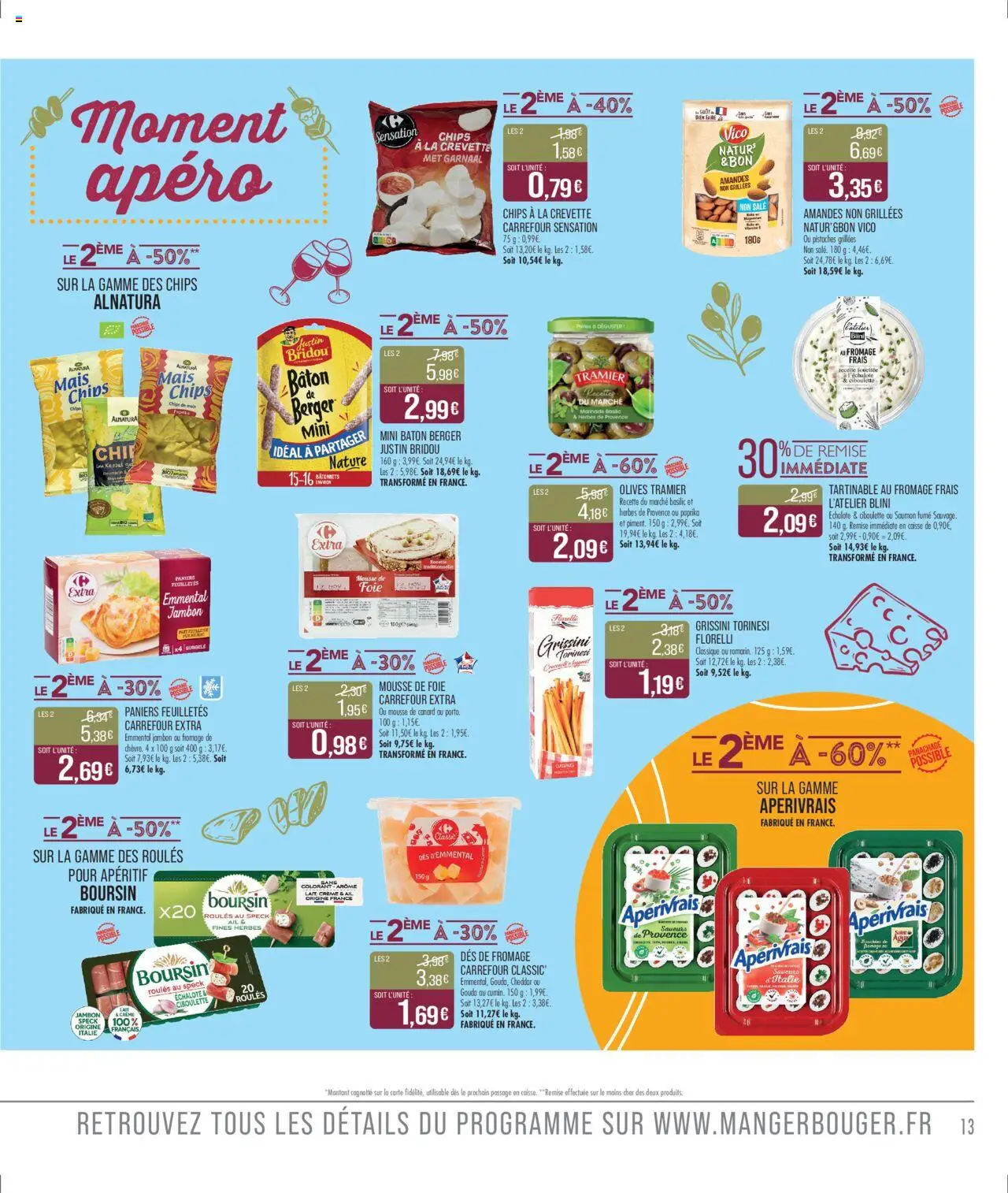  | Page: 13 | Produits: Olives, Mousse, Fromage, Cheddar