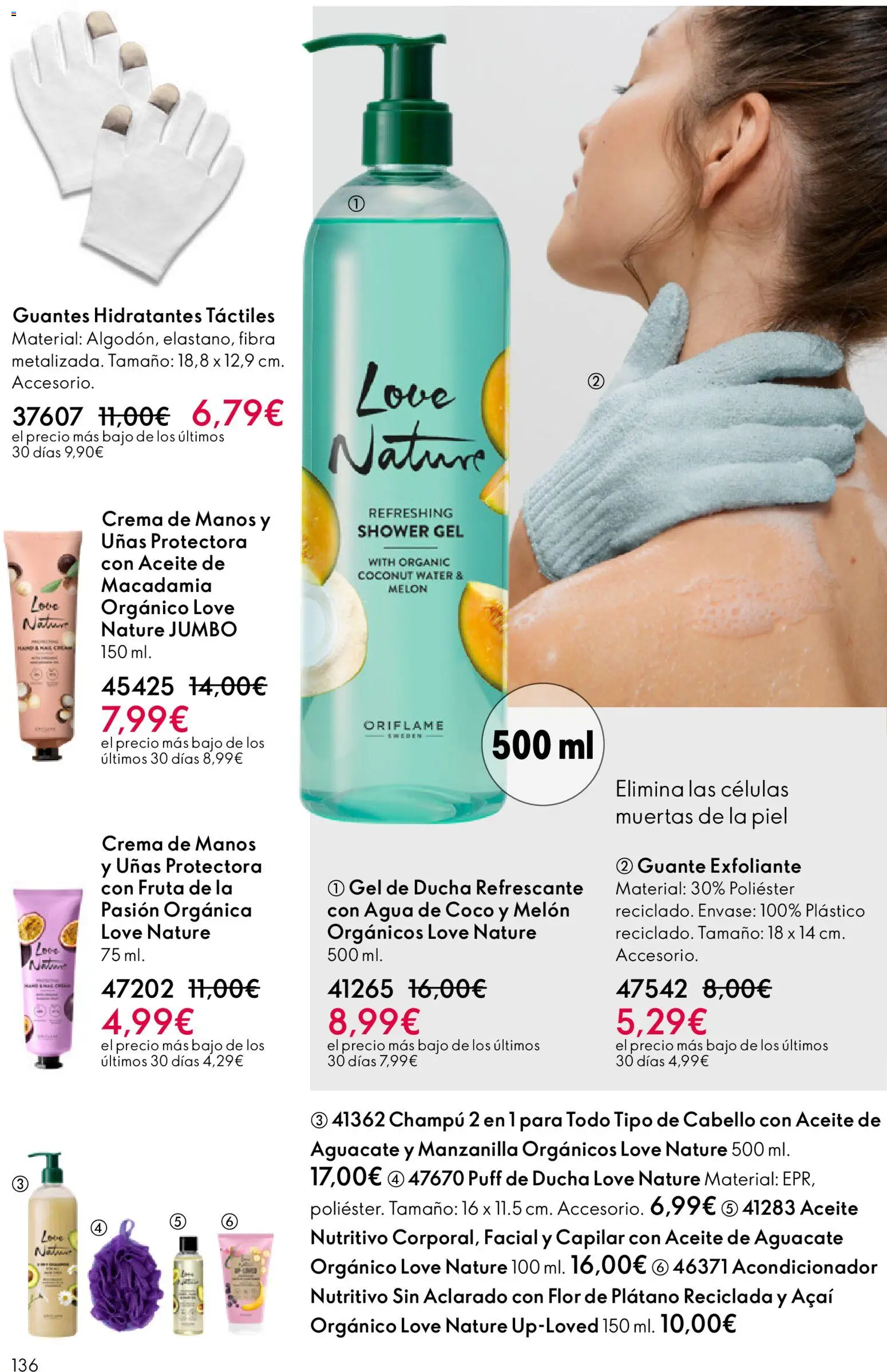 Oriflame - Catálogo Campaña 2 │ válido desde el 28.01.2026 | Página: 136 | Productos: Φορτιστής, Gel de ducha, Aceite, Ducha
