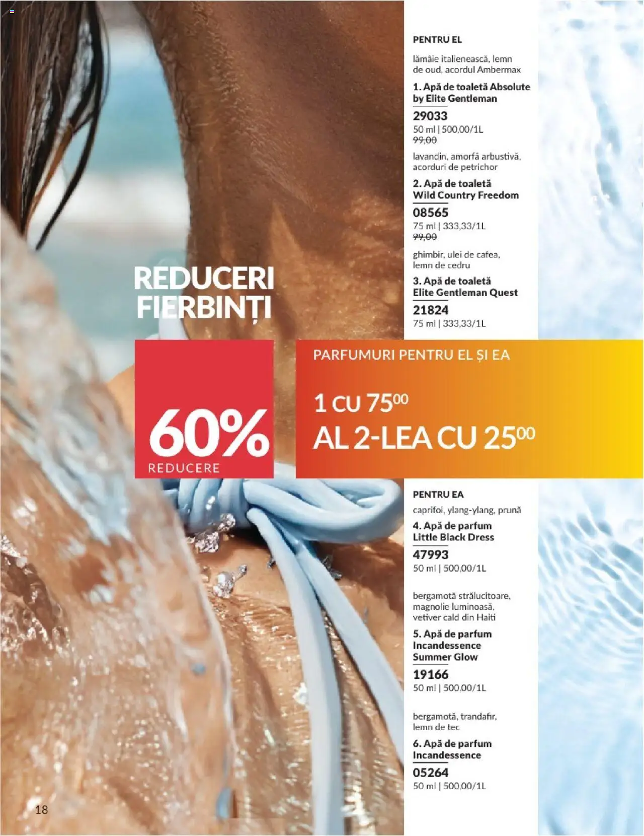 Catalog Avon - 08 2025 – valabil de la 01.08.2025 | Pagină: 18 | Produse: Toaletă, Parfum, Apă de toaletă, Ulei