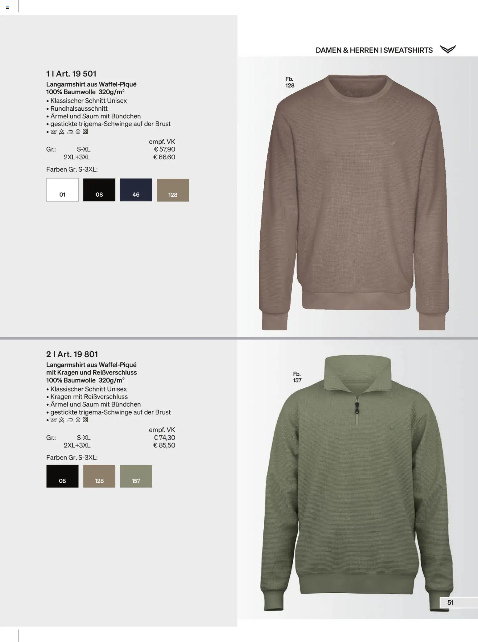 Trigema Prospekt – gültig ab 01.02.2026 | Seite: 51 | Produkte: Langarmshirt