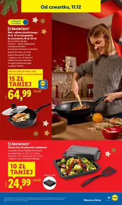 Pogląd oferty "SILVERCREST® Wok z odlewu aluminiowego, Ø ok. 32 cm lub patelnia do serwowania, Ø ok. 28 cm, Wok z odlewu aluminiowego, Ø ok. 32 cm lub patelnia do serwowania, Ø ok. 28 cm do wszystkich rodzajów kuchenek - również indukcyjnych żaroodporne do 160°C przystosowane do mycia w zmywarce grubość dna woka: ok. 6 mm grubość dna patelni: 5,5 mm" - ważna od 08.12.2025 | Strona: 39