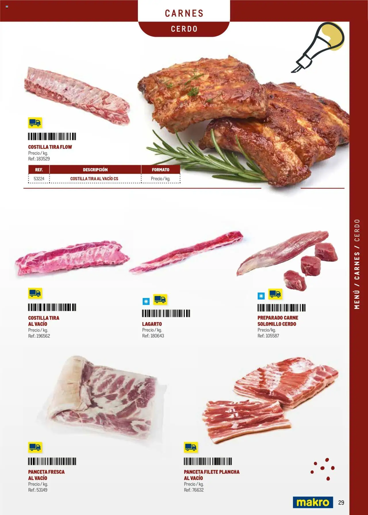 Makro - Menú y Barra Península │ válido desde el 08.09.2025 | Página: 29 | Productos: Ηλεκτρικός φούρνος, Cerdo, Plancha, Filete