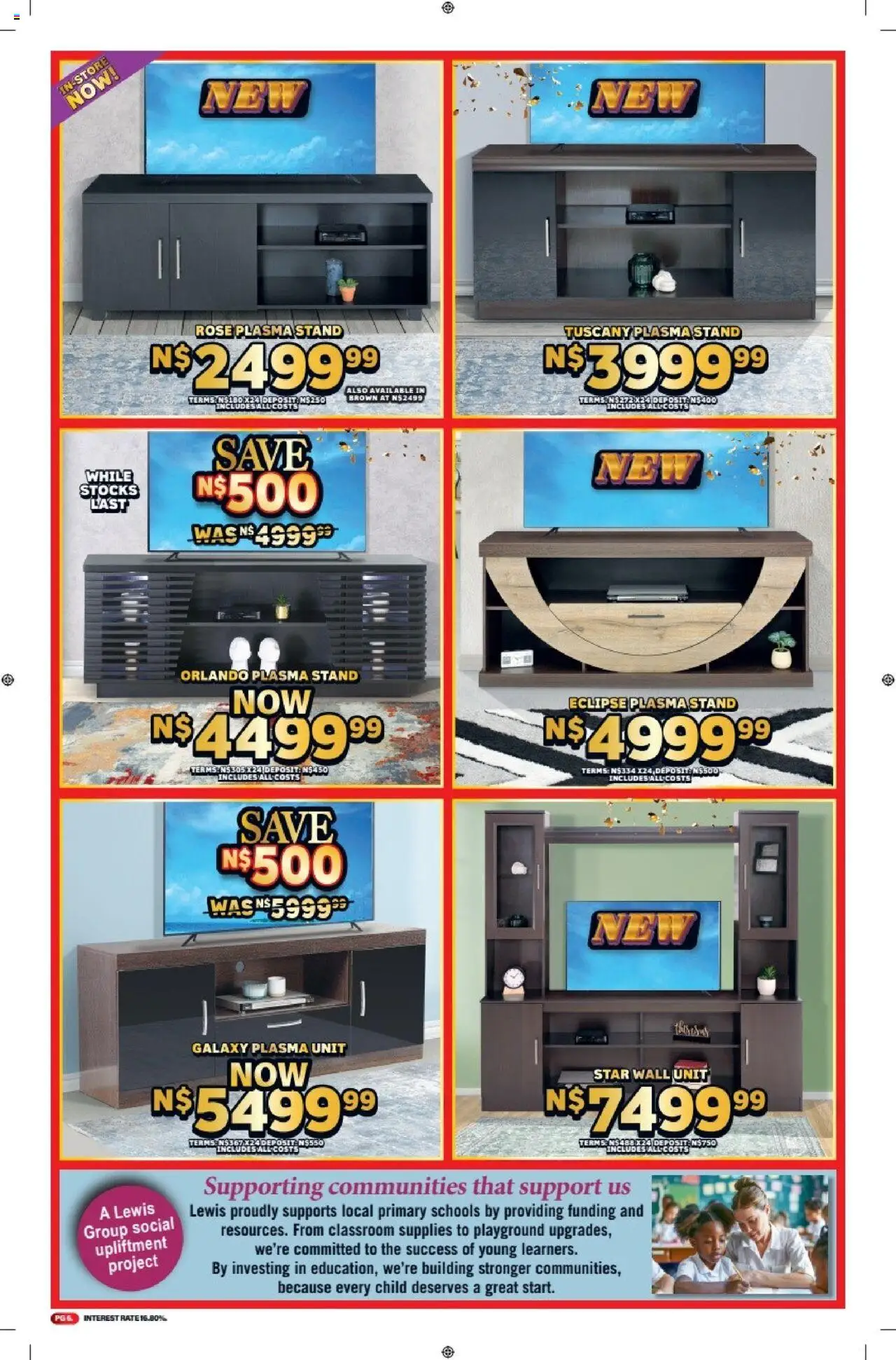 Lewis Stores - Namibia Brochure │ valid from 11.08.2025 | Page: 6 | Products: Wall unit, Plasma unit