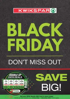 KWIKSPAR specials catalogue – valid from 25.11.2025