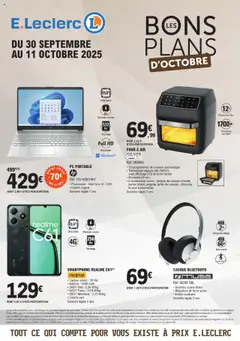 E.Leclerc - Prévisualisation de E.Leclerc - Bons plans Octobre valide à partir de 30.09.2025
