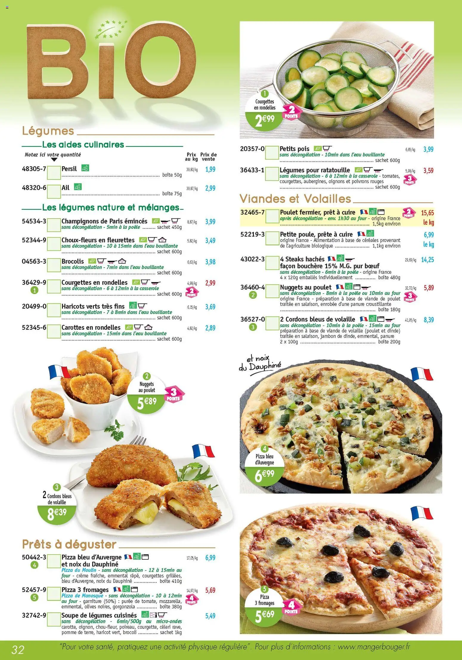 {H1} | Page: 32 | Produits: Ail, Viande, Viande de poulet, Oignons