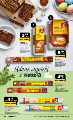 Pogląd oferty "Netto gazetka - Wielkanoc" - ważna od 16.03.2026 | Strona: 16 | Produkty: Papier do pieczenia