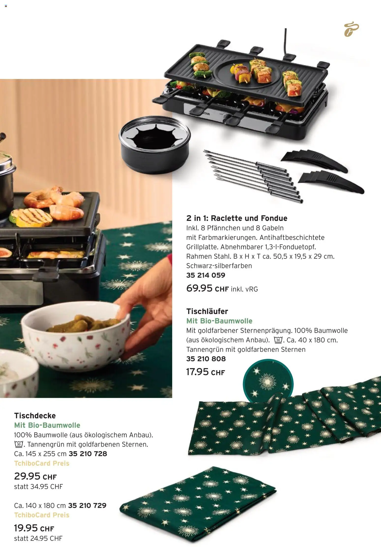 Tchibo Aktionen Gaumenfreude – gültig ab 02.12.2025 | Seite: 23 | Produkte: Raclette, Fondue