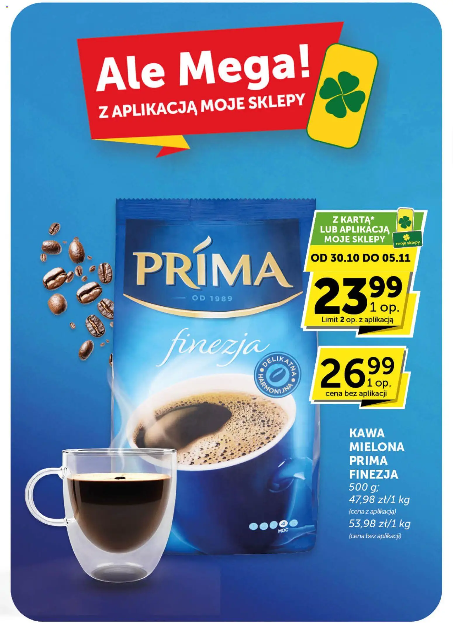 Groszek Gazetka - Market od 30.10.2025 | Strona: 8 | Produkty: Kawa mielona Prima, Kawa