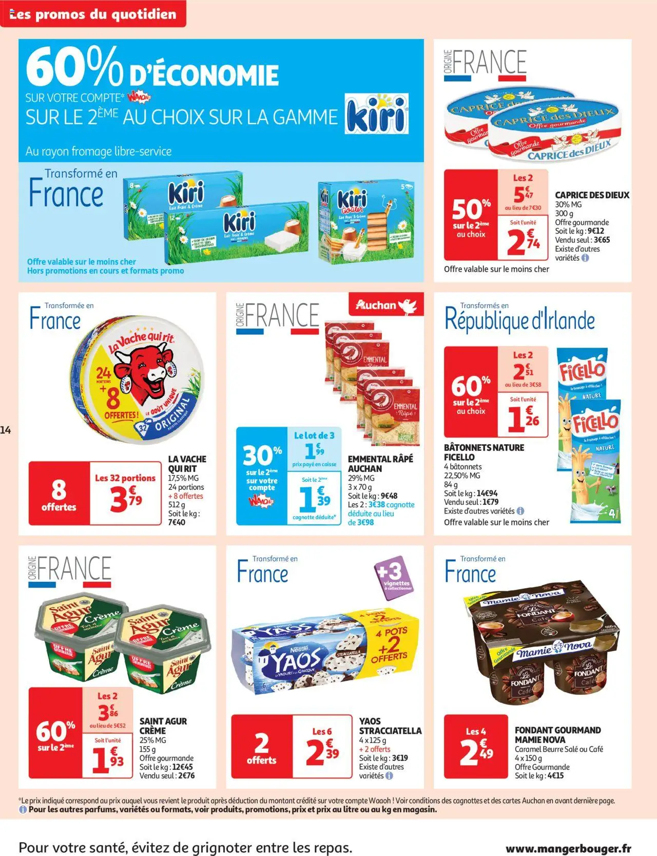  | Page: 14 | Produits: Emmental, Lait, Beurre, Crème