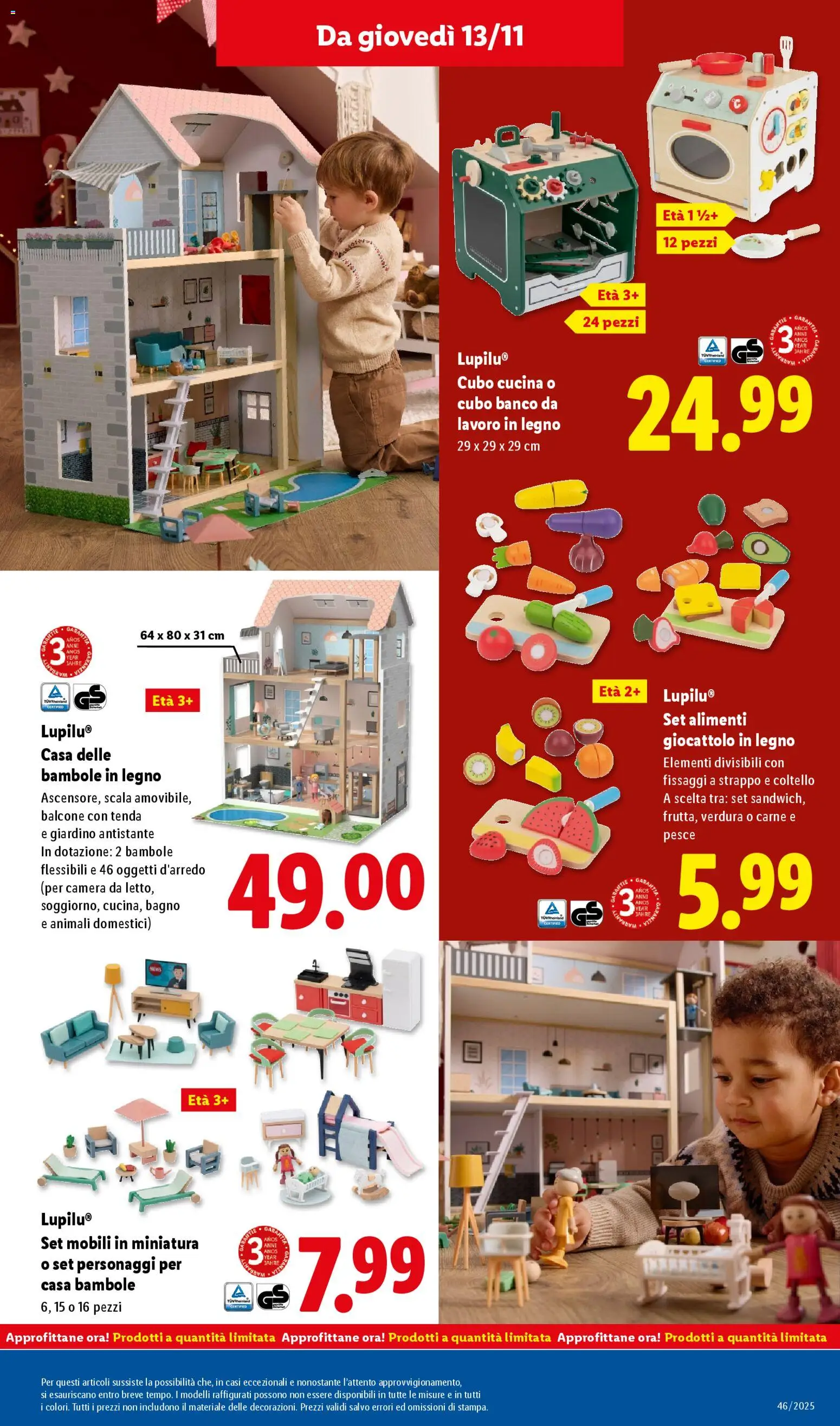 Volantino Lidl del 10.11.2025 | Pagina: 41 | Prodotti: Pesce, Tenda, Scala, Bagno
