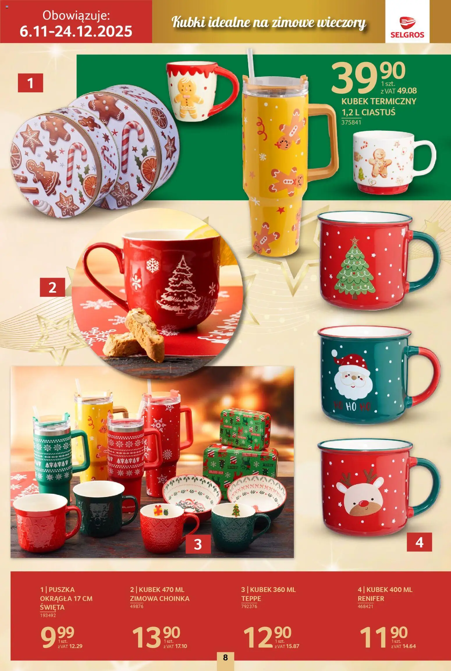 Selgros cash&carry Gazetka - Boże Narodzenie od 06.11.2025 | Strona: 8 | Produkty: Choinka