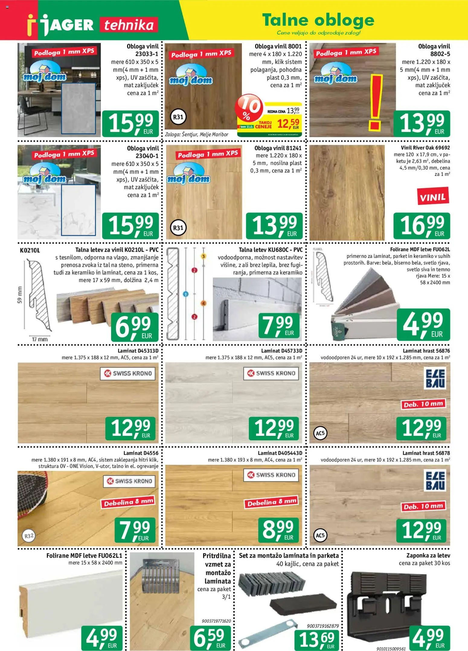 Novi Jager katalog ponudbe – veljaven od 19.11.2025 | Stran: 8 | Izdelki: Kos, Letev, Podloga