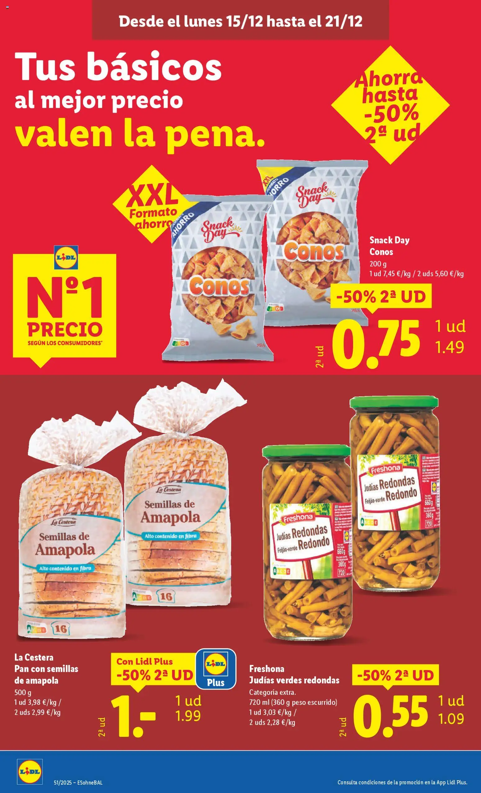 Lidl folleto │ válido desde el 15.12.2025 | Página: 18 | Productos: Pan, Peso
