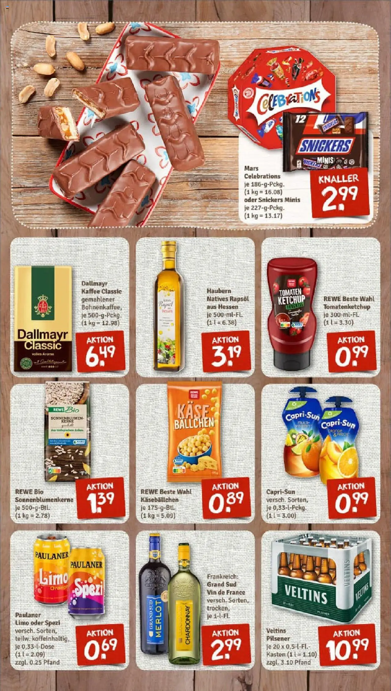 Rewe prospekt Frankfurt / Heddernheim	 - gültig ab dem 13.07.2025 | Seite: 7 | Produkte: Snickers, Dallmayr, Grand sud, Ketchup