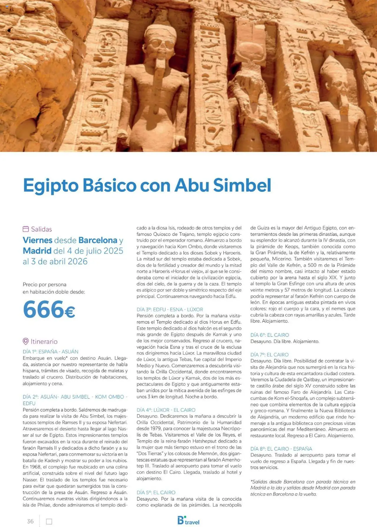 B the travel brand Egipto │ válido desde el 01.07.2025 | Página: 36