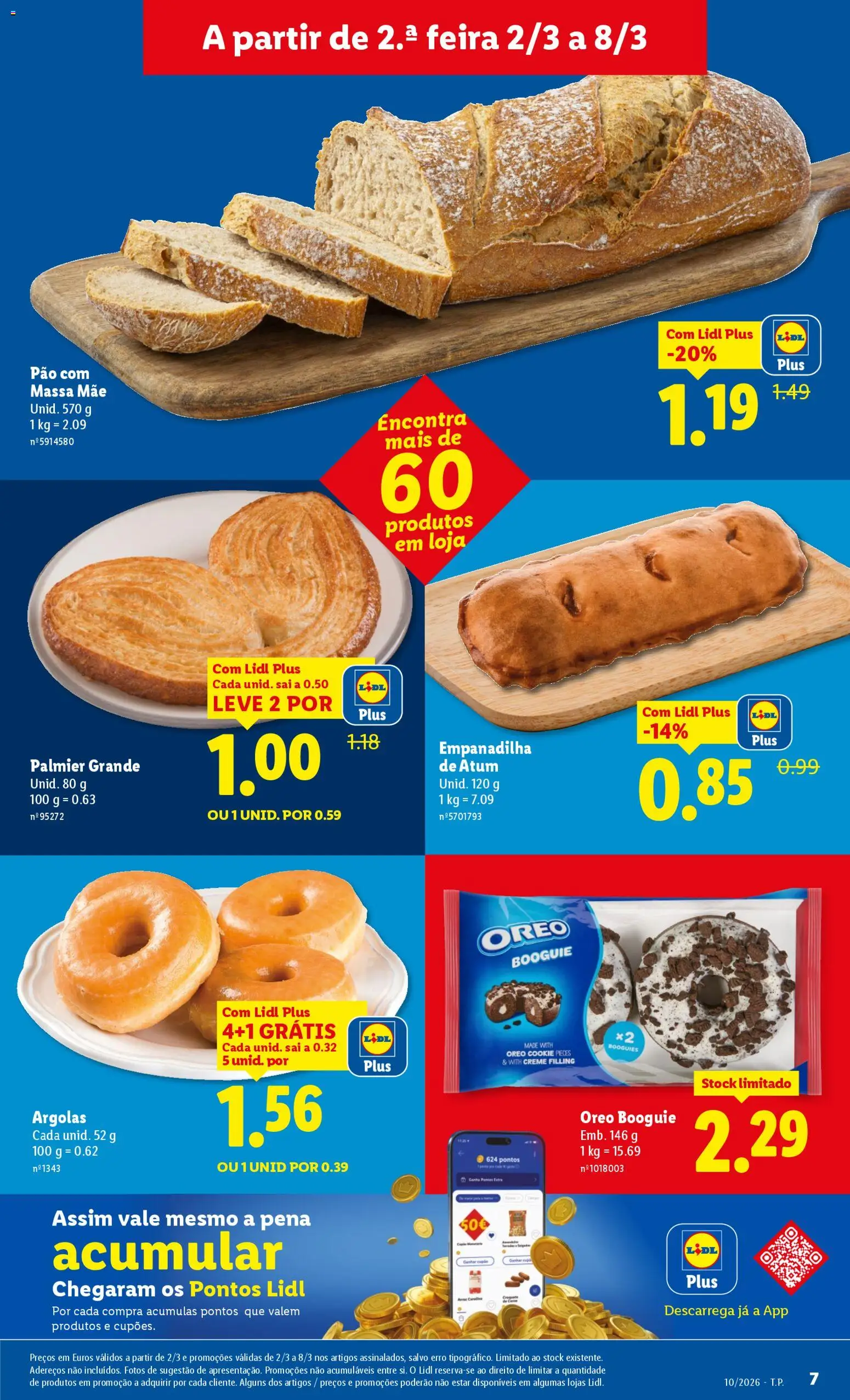 Lidl folheto │ válido de 02.03.2026 | Página: 7 | Produtos: Atum, Pão, Massa, Creme