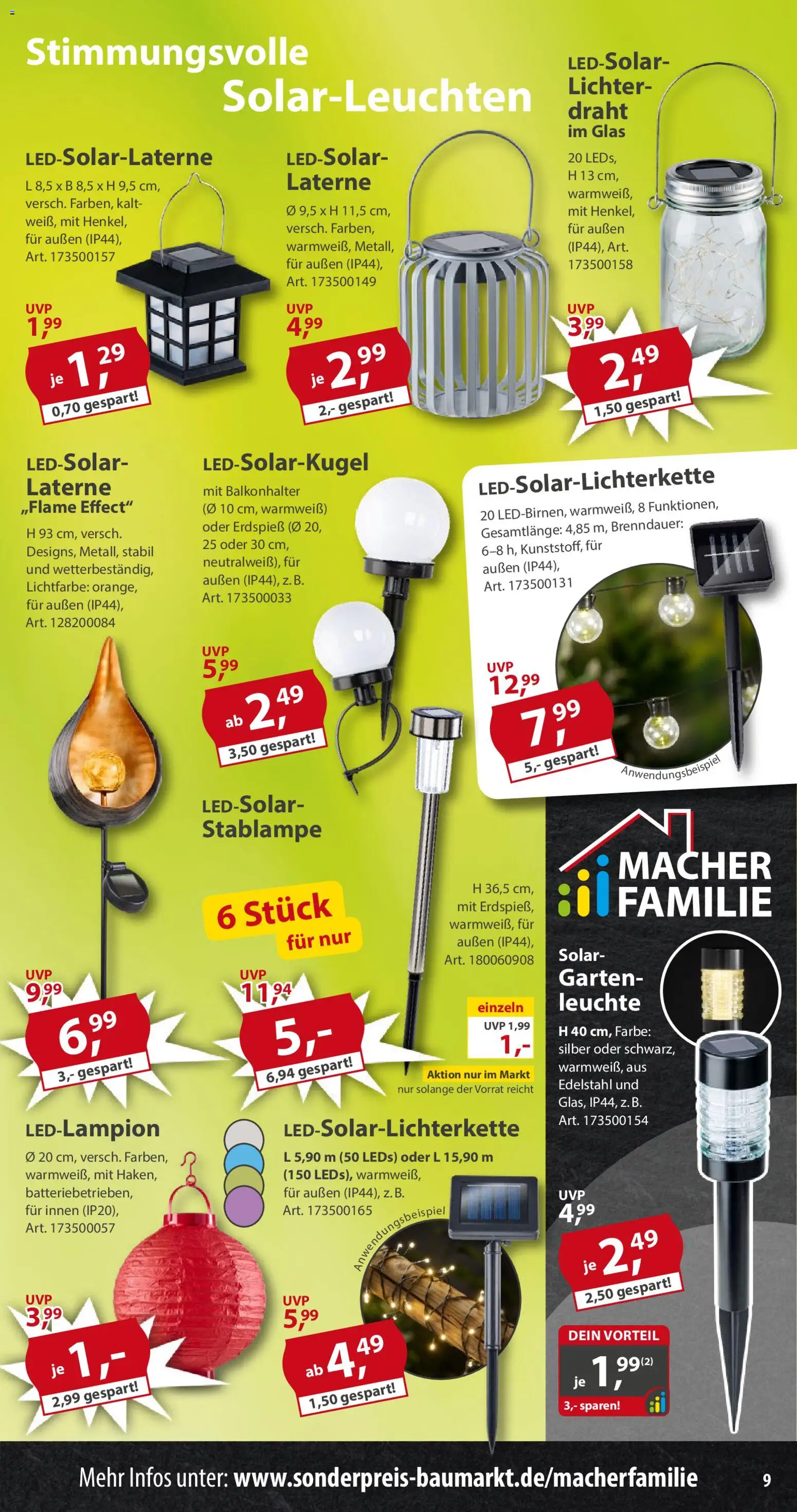 Sonderpreis Baumarkt Prospekt 	 – gültig ab 28.02.2026 | Seite: 9