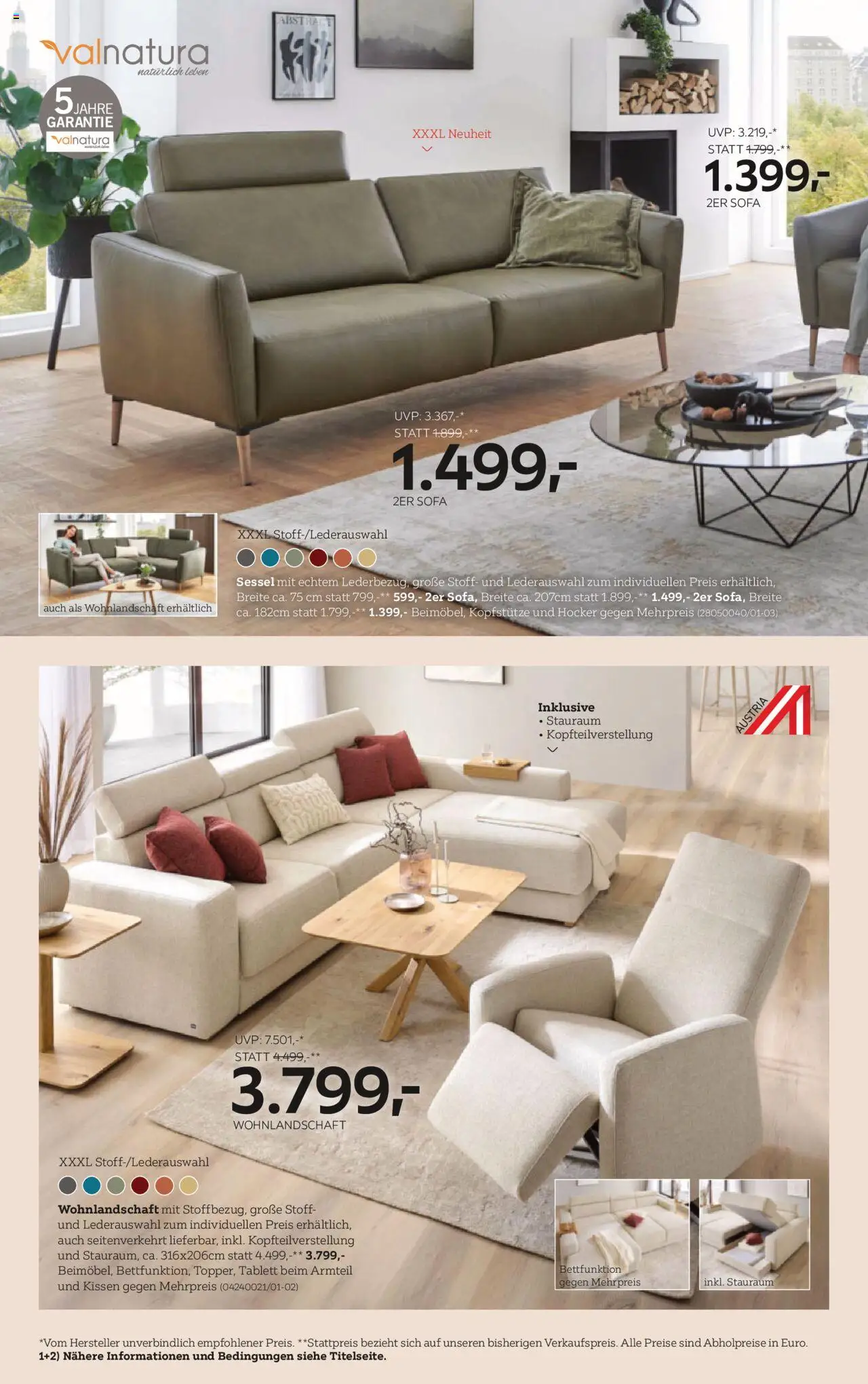 XXXLutz Schlafzimmer und Wohnraum gültig ab 07.10.2025 | Seite: 8 | Produkte: Kissen, Sofa, Sessel