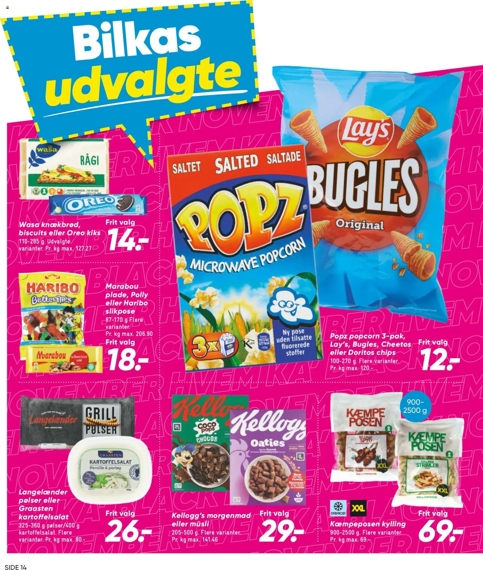 Bilka tilbudsavis – gyldig fra 31.10.2025 | Side: 14 | Produkter: Kartoffelsalat, Chips, Oreo, Persille