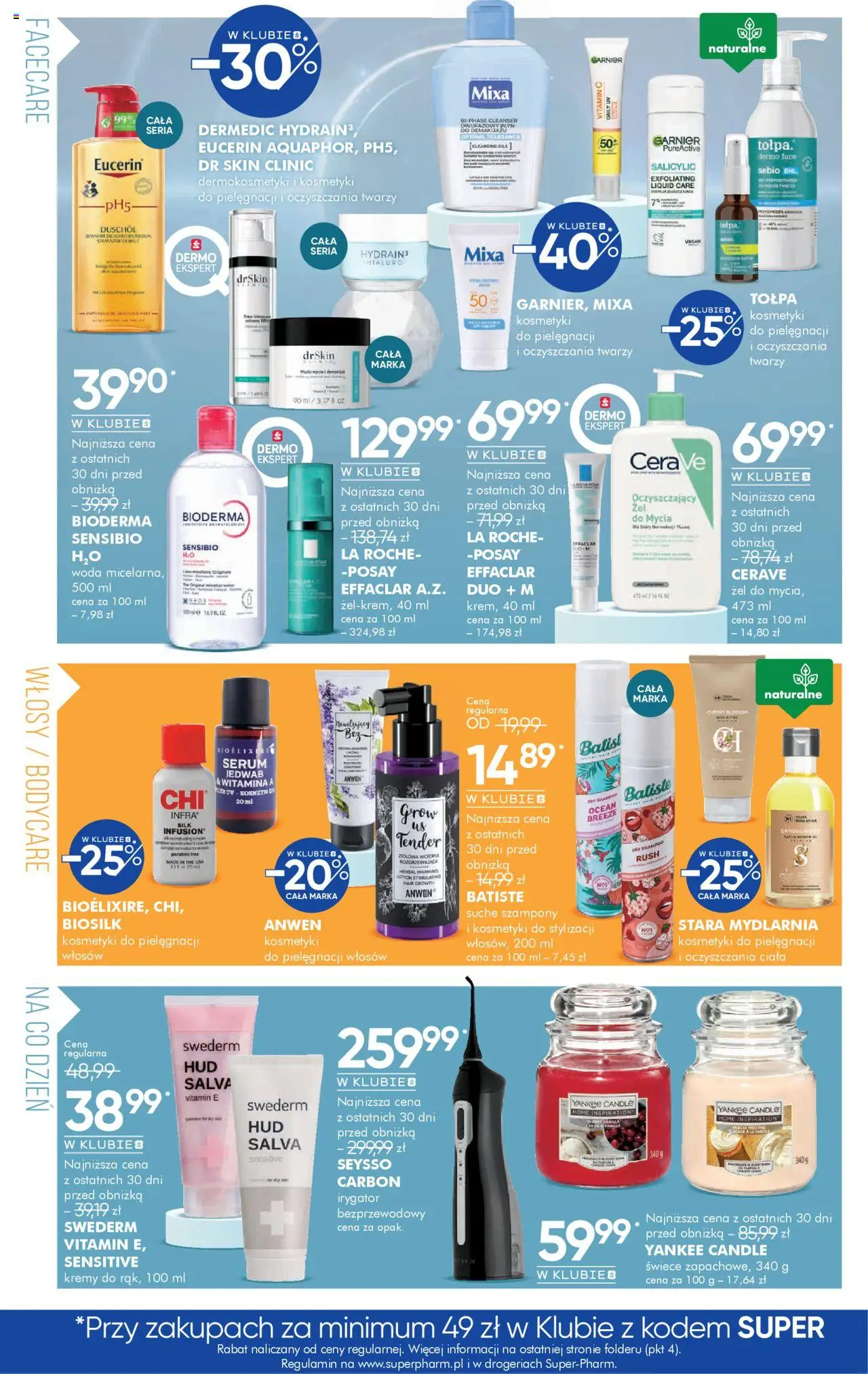 Super-pharm Gazetka od 22.08.2025 | Strona: 6 | Produkty: Kosmetyki, Płyn do demakijażu, Świece, Woda