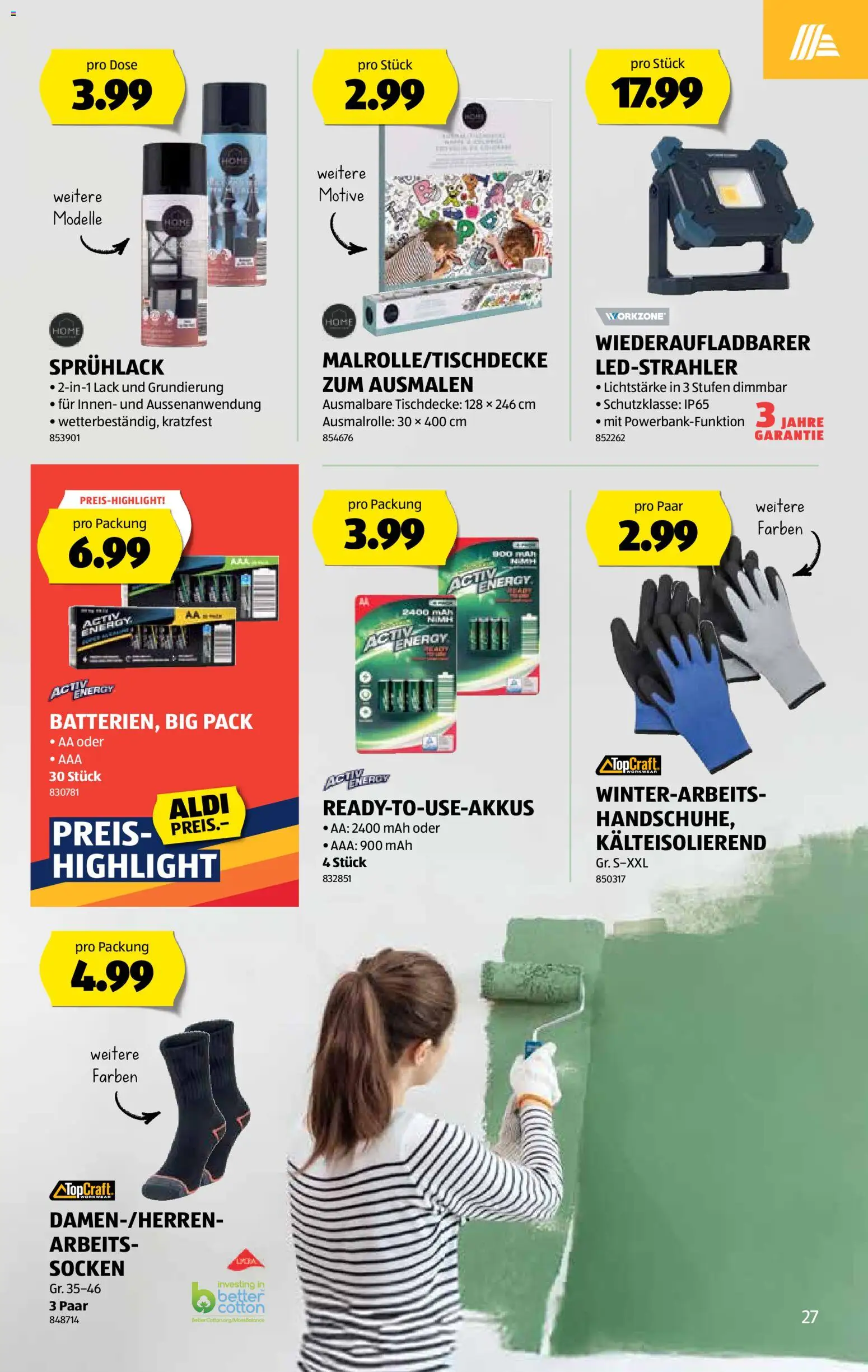 Aldi Aktionen – gültig ab 08.01.2026 | Seite: 28 | Produkte: Socken