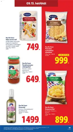 Lidl akciós ujság - amely érvényes a következő dátumtól: 11.09.2025 | Oldal: 63