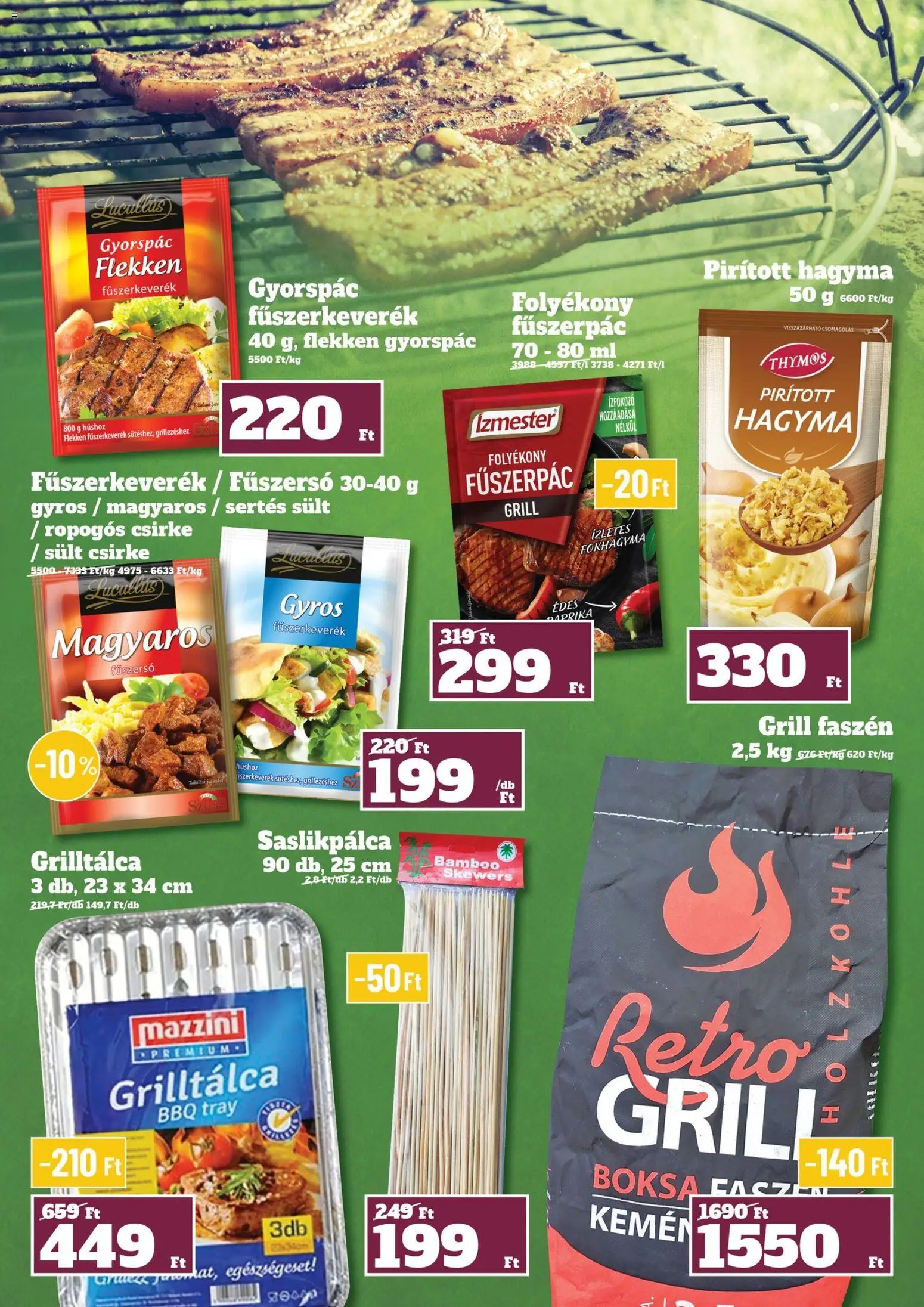 Family Diszkont akciós ujság - amely érvényes a következő dátumtól: 26.03.2026 | Oldal: 15 | Termékek: Fokhagyma, Grilltálca, Fűszerkeverék, Fűszerpác