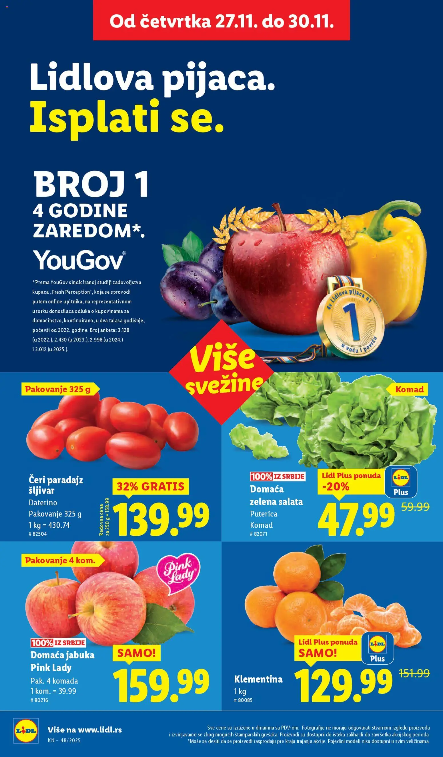 Lidl katalog - važi od 27.11.2025 | Strana: 18 | Proizvode: Salata, Pakovanje, Paradajz
