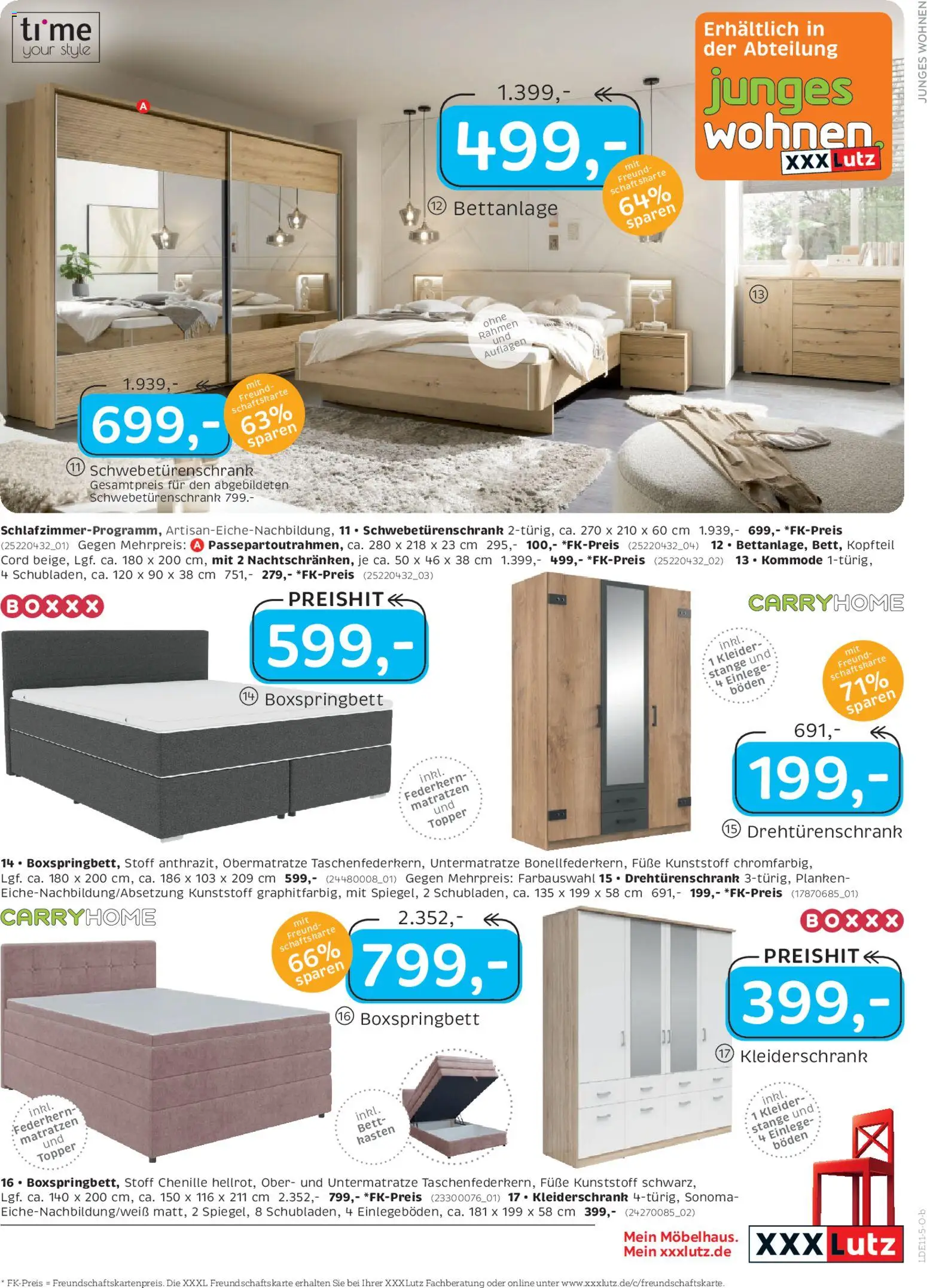 XXXL Lutz Nr. 1 beim Preis – gültig ab 02.11.2025 | Seite: 27 | Produkte: Bett, Kleiderschrank, Boxspringbett, Topper