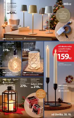 Náhled letáku NKD leták od 30.10.2025 | Strana: 23 | Produkty: Krabička, Lucerna, Svíčka, Baterie