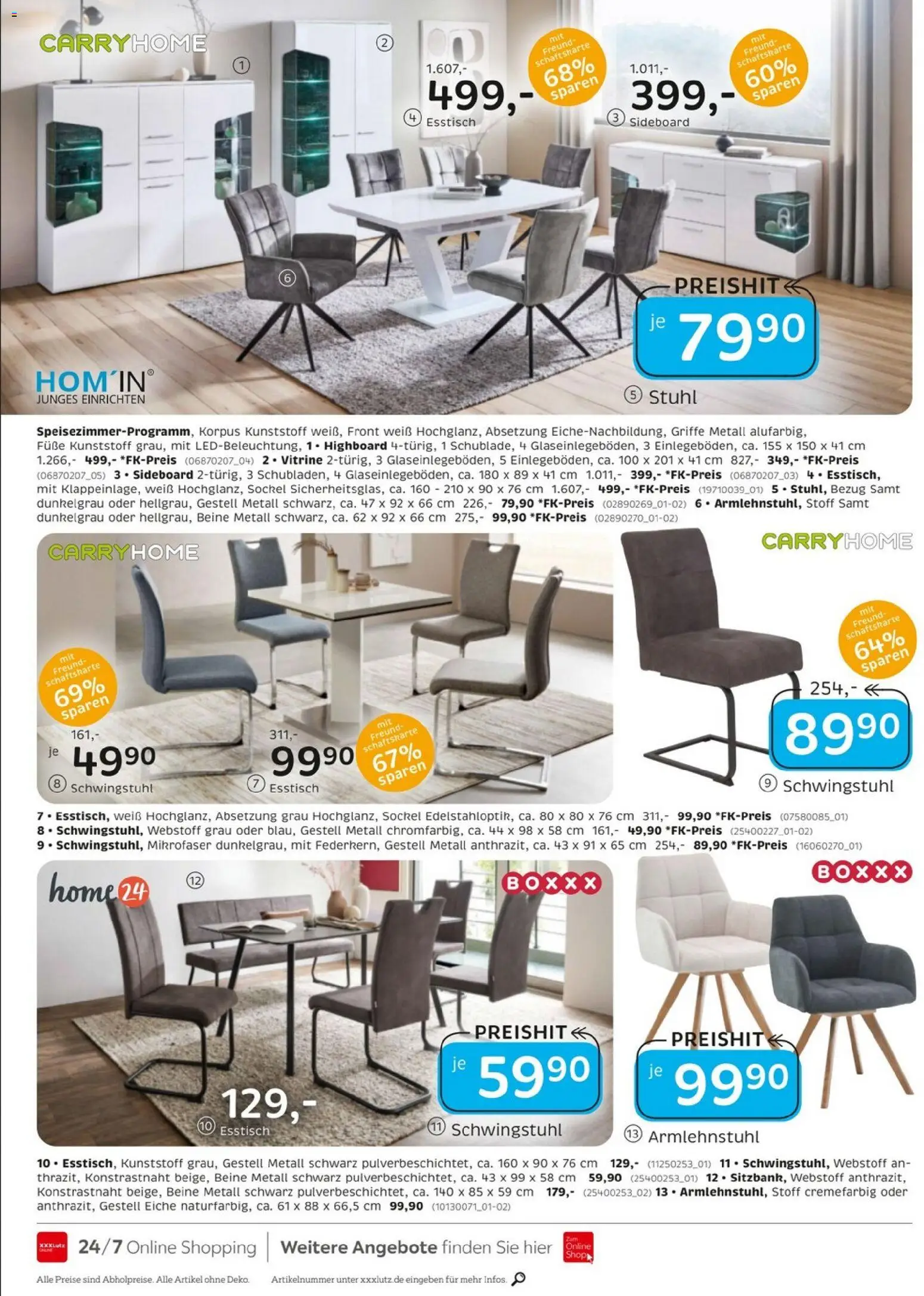 XXXL Lutz - Junges Wohnen – gültig ab 27.12.2025 | Seite: 8 | Produkte: Sideboard, Esstisch, Vitrine, Stuhl