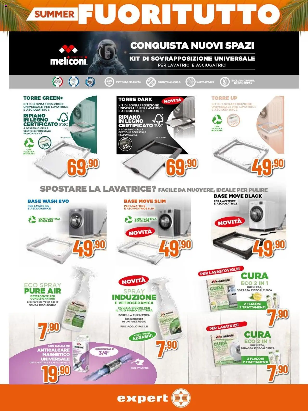 Volantino Expert del 31.07.2025 | Pagina: 6 | Prodotti: Ripiano, Detergente, Piano cottura, Asciugatrice