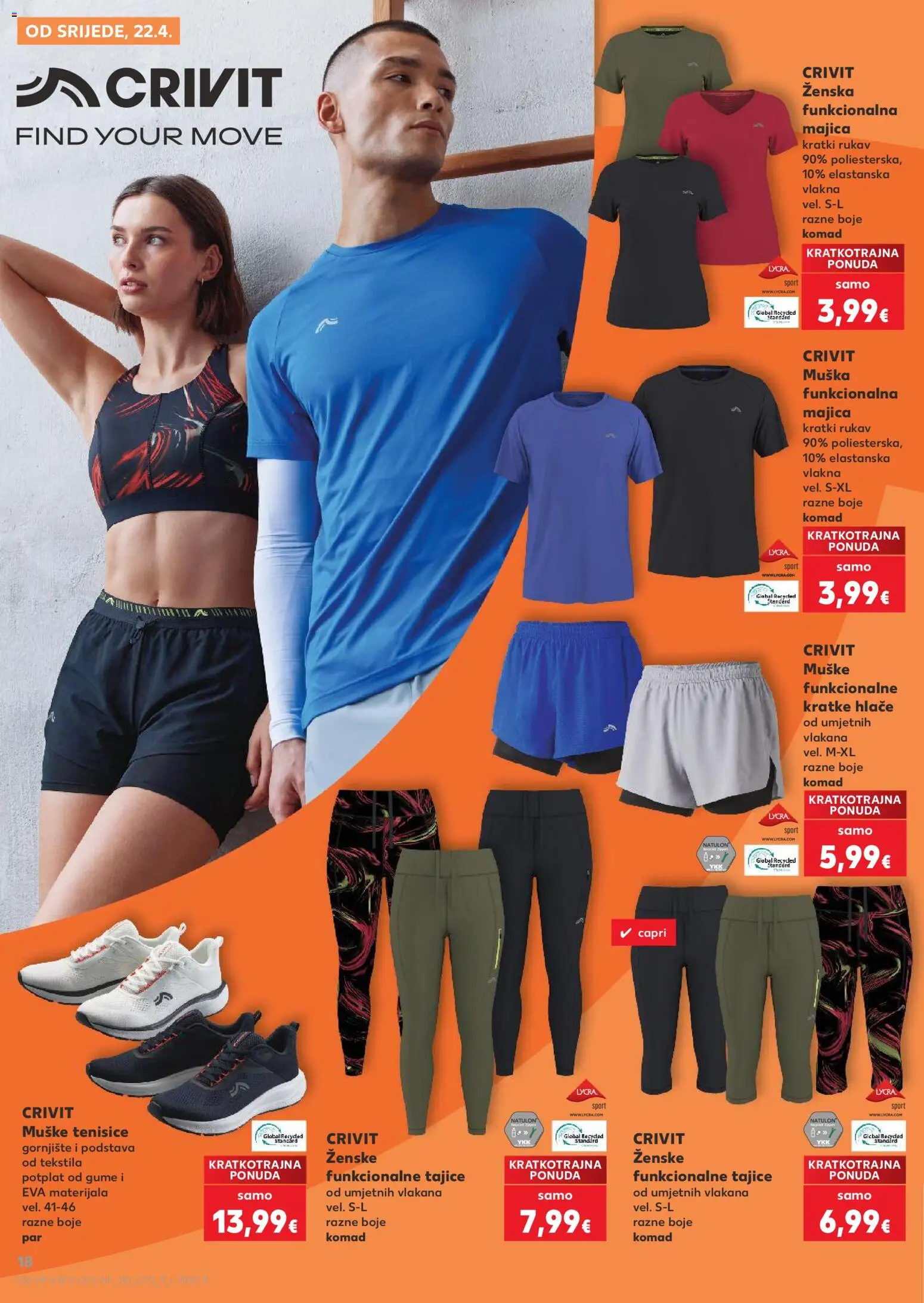 Kaufland HR akciós ujság - amely érvényes a következő dátumtól: 22.04.2026 | Oldal: 18