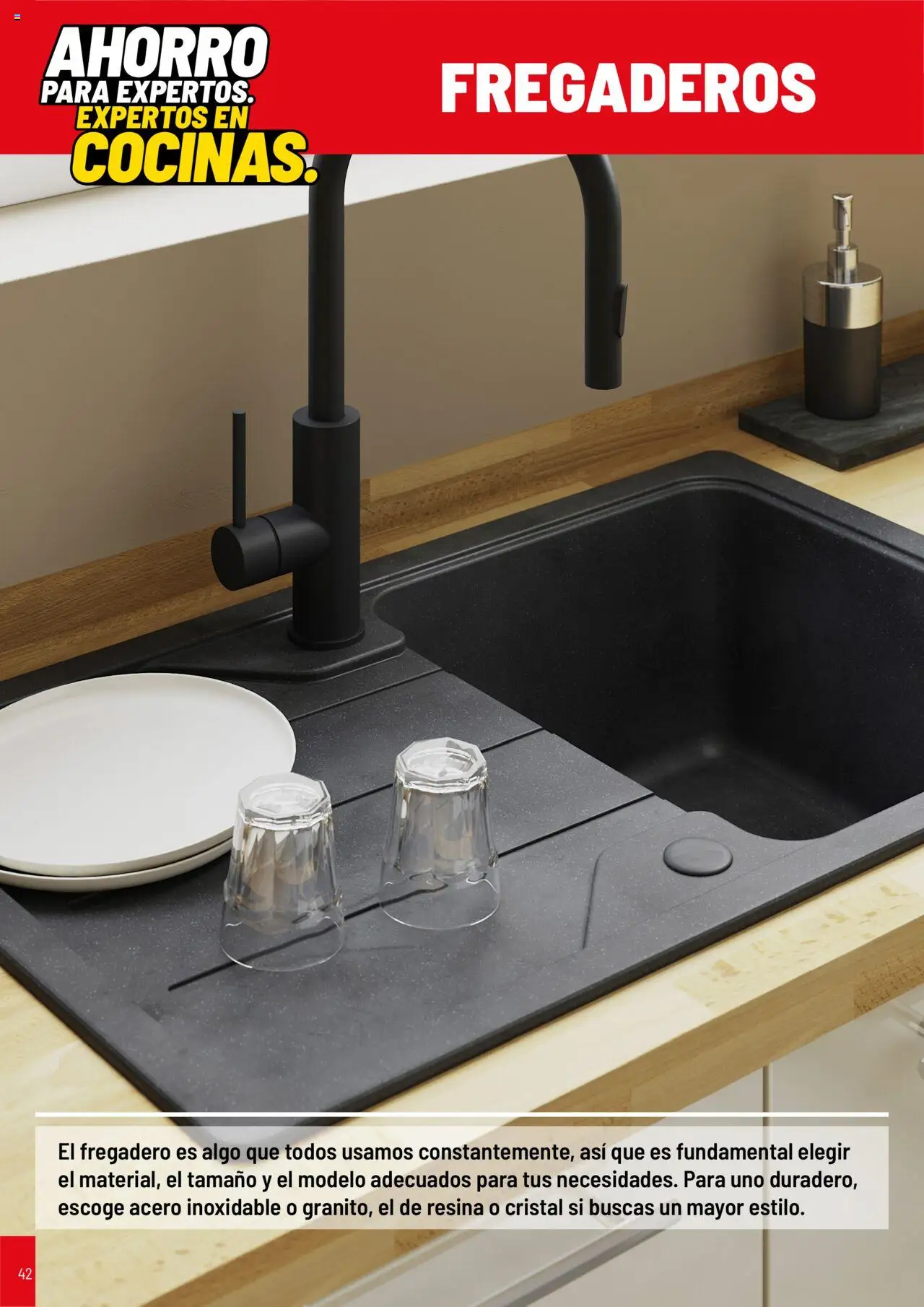 Brico Depôt Cocinas │ válido desde el 01.04.2025 | Página: 42 | Productos: Fregadero